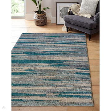 Villa Watercolour Duck Egg Rug-Melrose-Rug Love - The Most Loved Rug Store